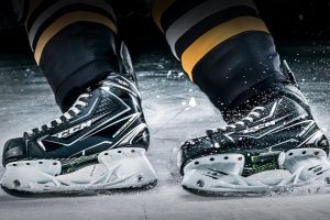 Bannière patins - Sport d'hiver hockey