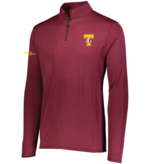 1/4 ZIP Augusta Harfangs Hockey Marron